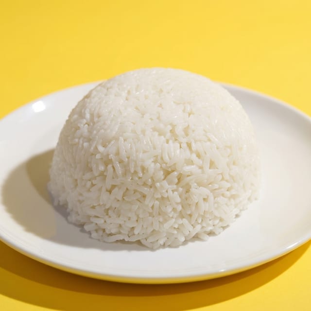 Steamed Rice.